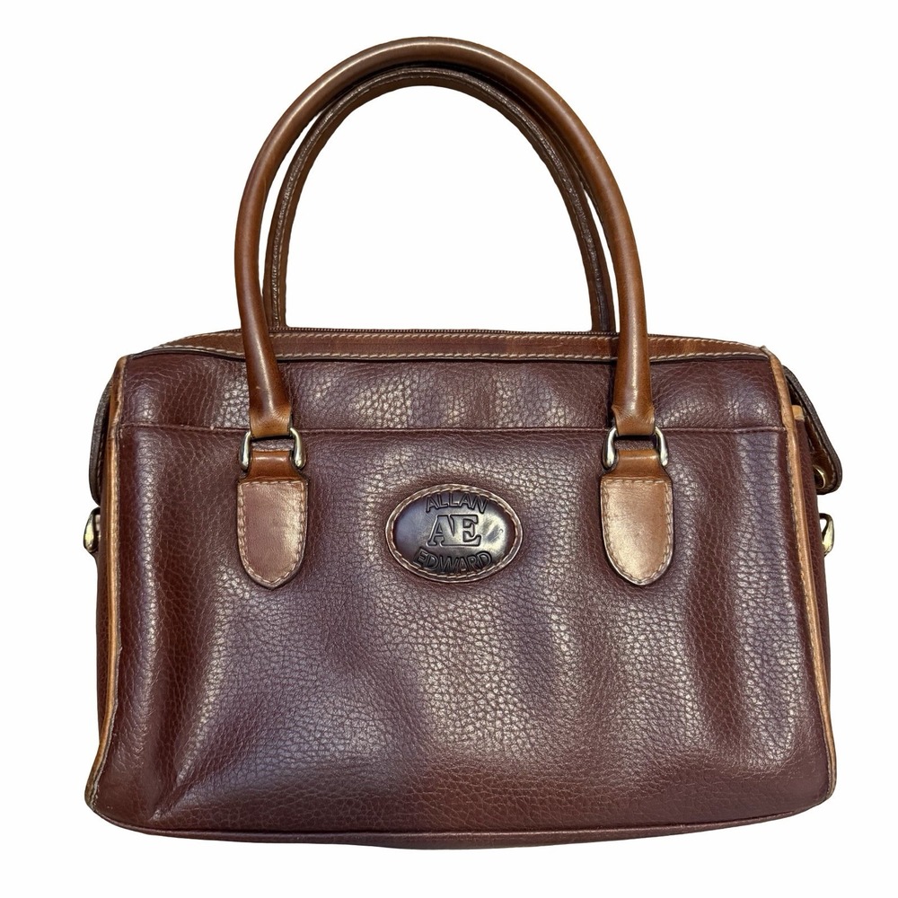 Vintage Allen Edward Brown‎ Purse Handbag